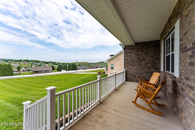 view of balcony