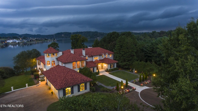 8719 Inlet Dr, Knoxville, TN 37922 - view from above of property with a large body of water