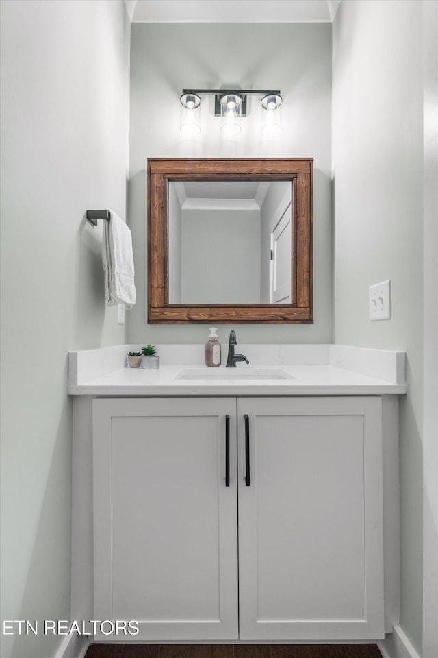 bathroom featuring vanity