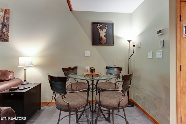 view of dining area