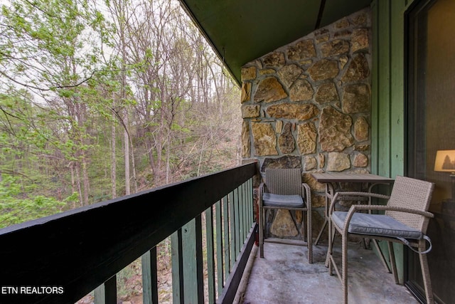 view of balcony