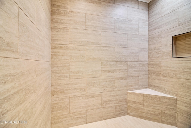 full bathroom with tiled shower