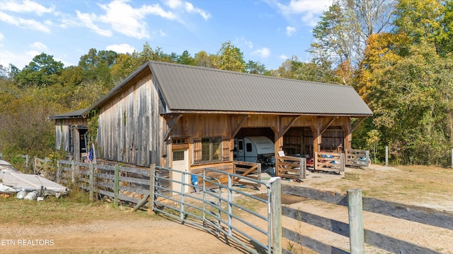 view of stable