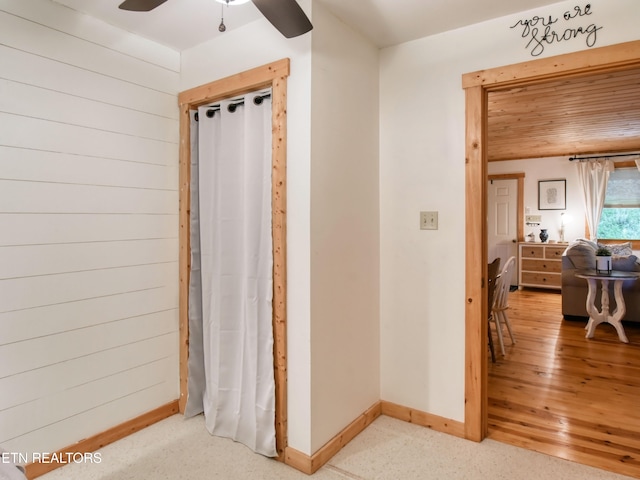 interior space with wood-type flooring