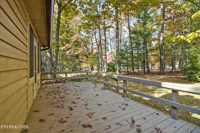 view of wooden terrace