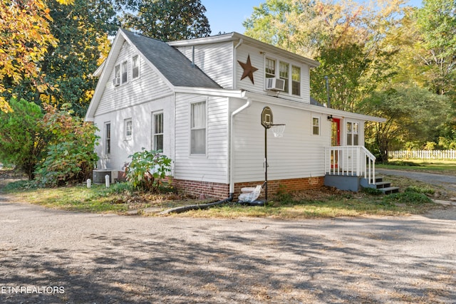 view of side of property