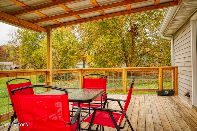 1010 Sheppard Rd, Jamestown, TN 38556 - wooden terrace featuring outdoor dining area