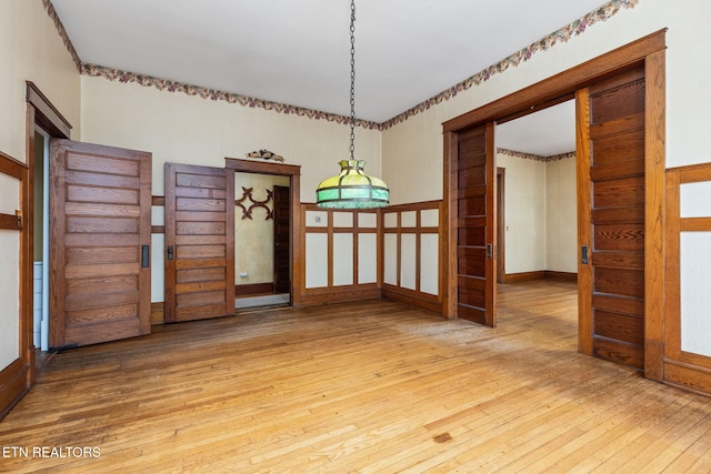 interior space featuring wood-type flooring