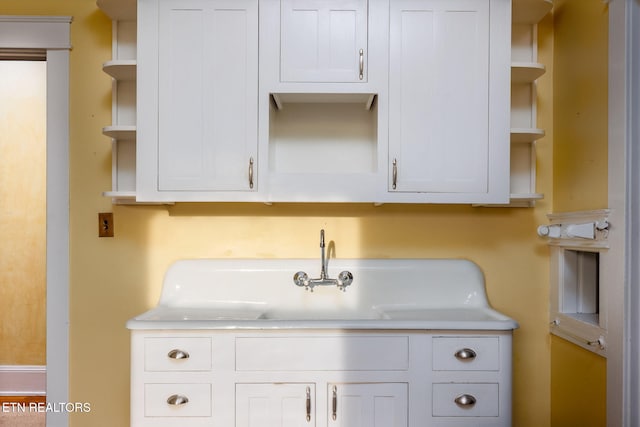 interior details featuring sink