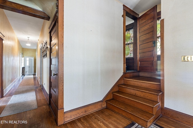 interior space with wood-type flooring