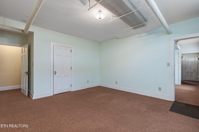 view of carpeted empty room