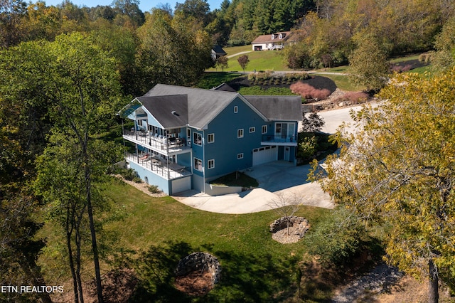 birds eye view of property