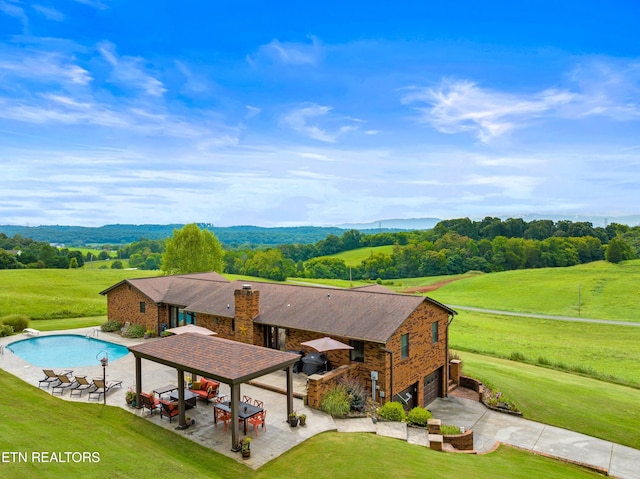 birds eye view of property