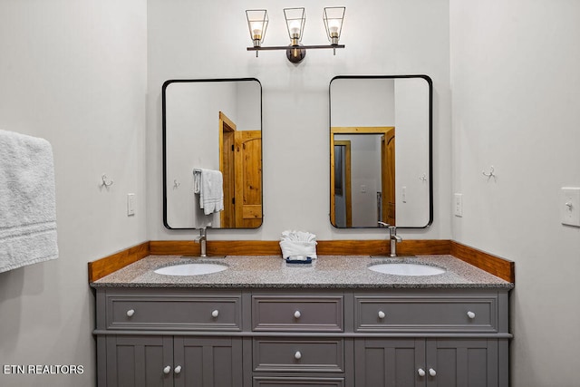 bathroom with vanity