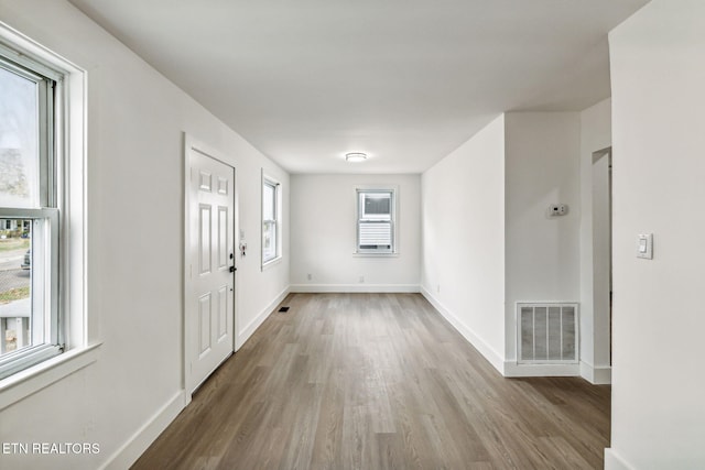 entrance foyer featuring hardwood / wood-style flooring and plenty of natural light