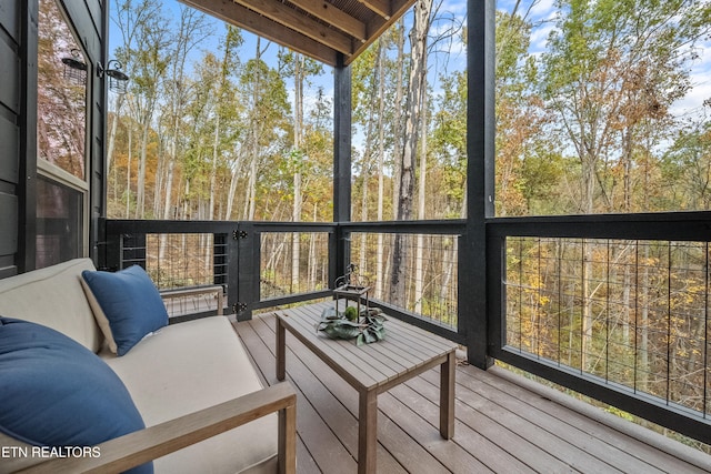 view of sunroom / solarium