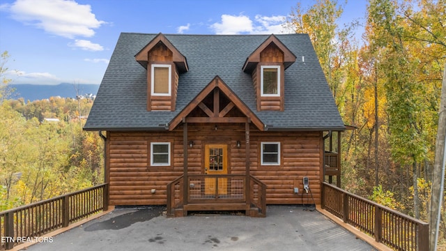 view of rear view of property