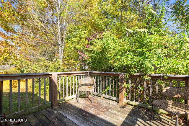 view of wooden terrace