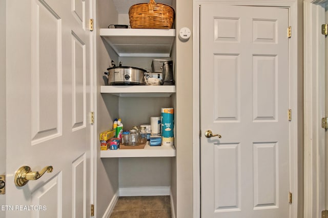 view of pantry