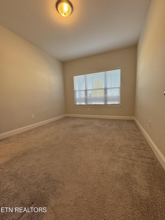 view of carpeted empty room