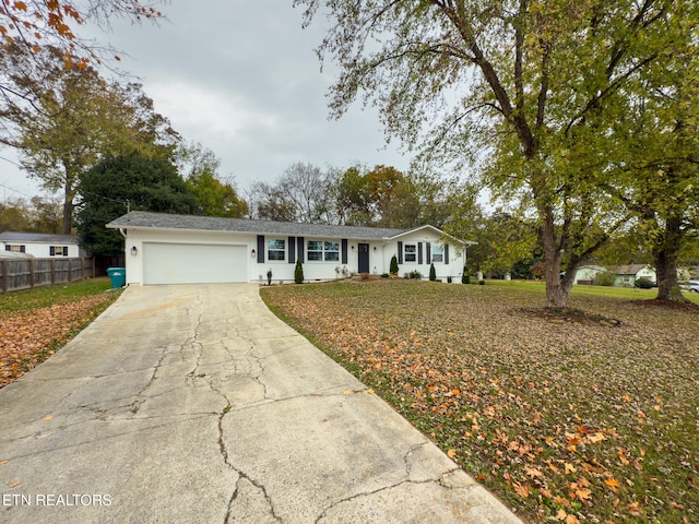 ranch-style house with a garage