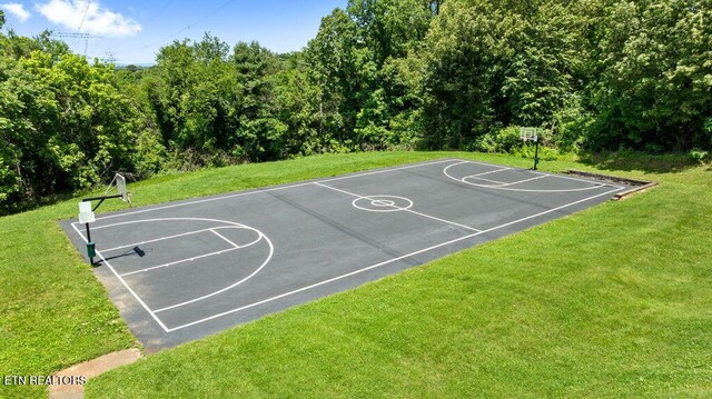 8709 Olde Colony Trl Unit 12, Knoxville, TN 37923 - view of basketball court with community basketball court and a yard