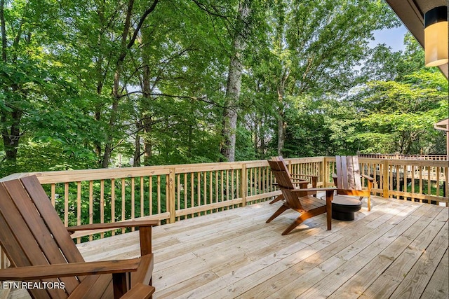 8709 Olde Colony Trl Unit 12, Knoxville, TN 37923 - deck with view of wooded area