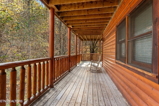 view of deck