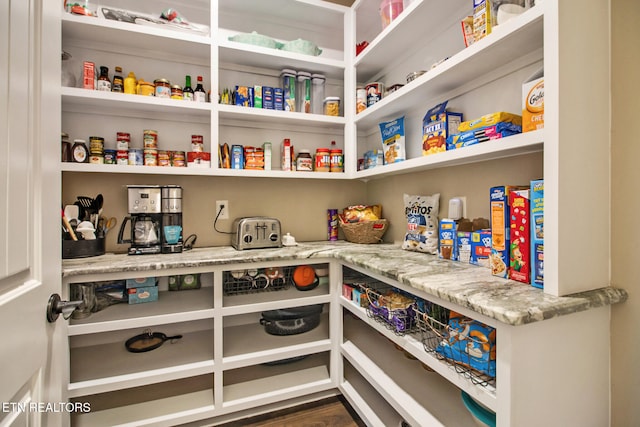 view of pantry