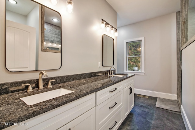 bathroom featuring vanity