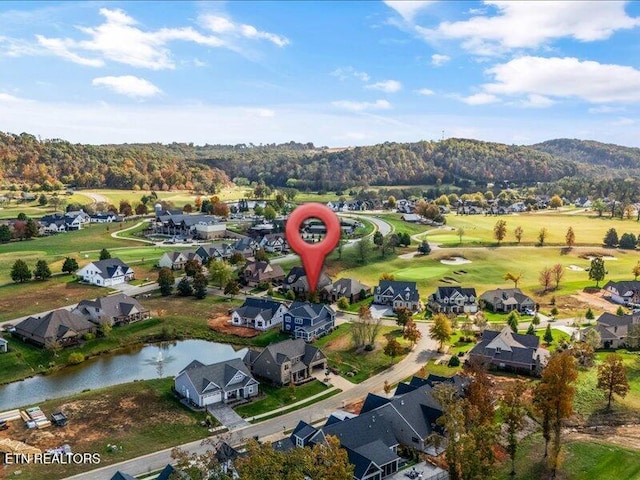 318 Buckhorn Way, Loudon, TN 37774 - aerial view of property and surrounding area featuring nearby suburban area, a nearby body of water, and a golf club
