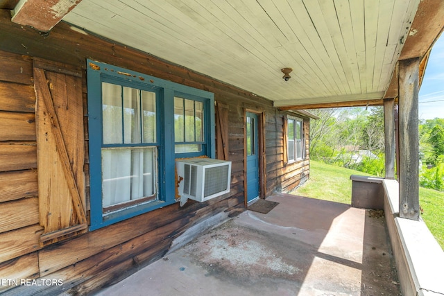 view of patio featuring cooling unit