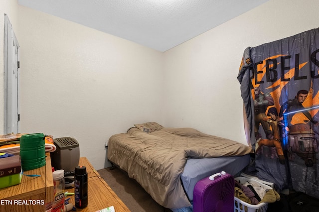 bedroom with carpet floors