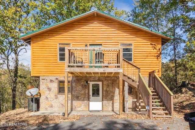 view of rear view of property