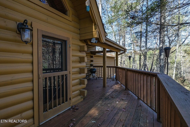 view of wooden terrace