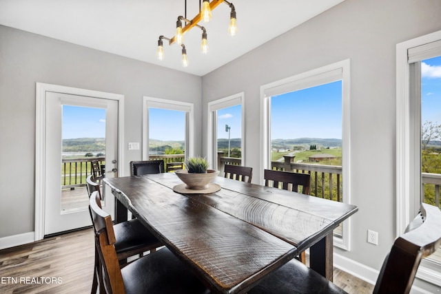 159 Garfield Ln, Sharps Chapel, TN 37866 - dining space with wood finished floors and baseboards
