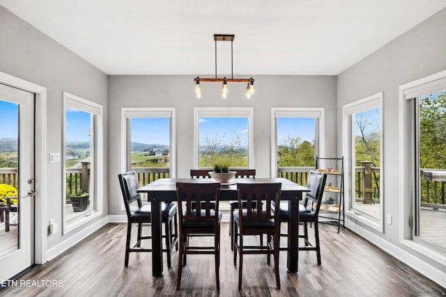 interior space featuring plenty of natural light