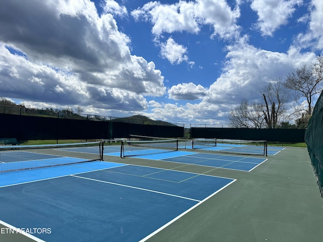 view of sport court