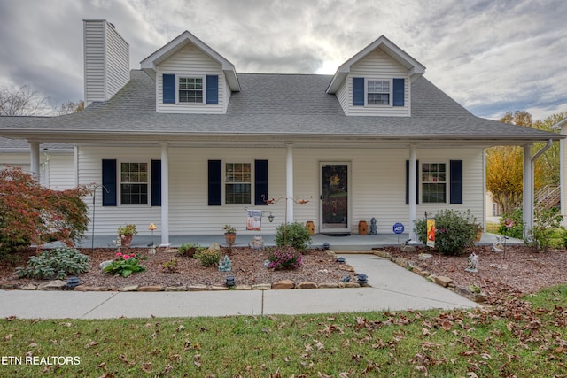 view of front facade with a porch