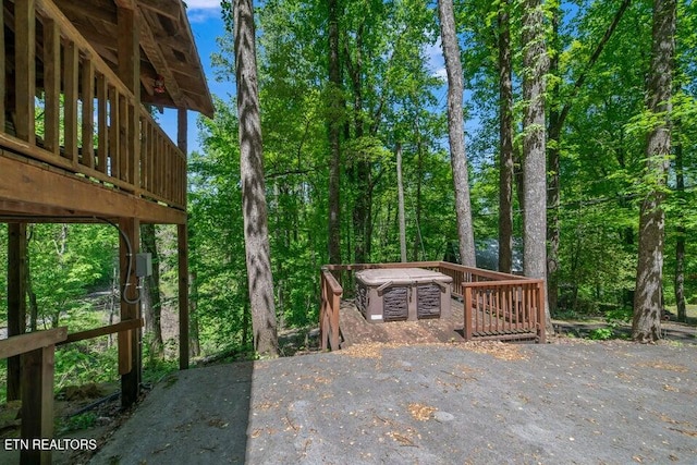 view of patio / terrace with a deck