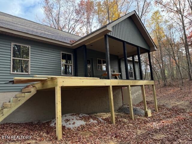 view of rear view of property