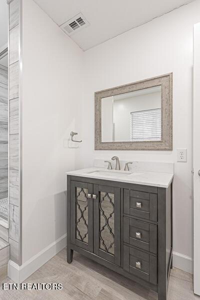 bathroom with vanity