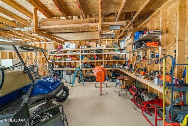 view of storage room