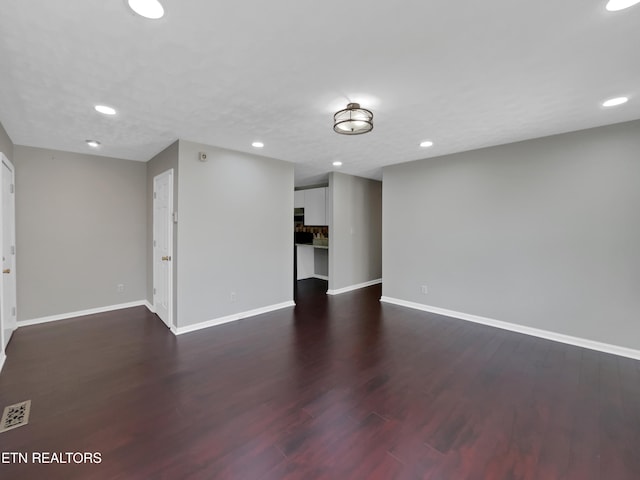 interior space featuring dark hardwood / wood-style floors