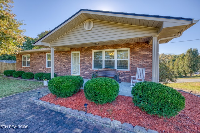 view of front of home