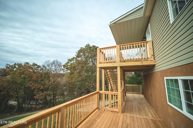 view of wooden terrace