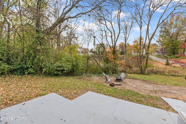 view of yard with a patio