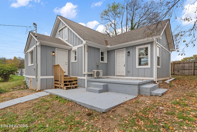 back of property with ac unit