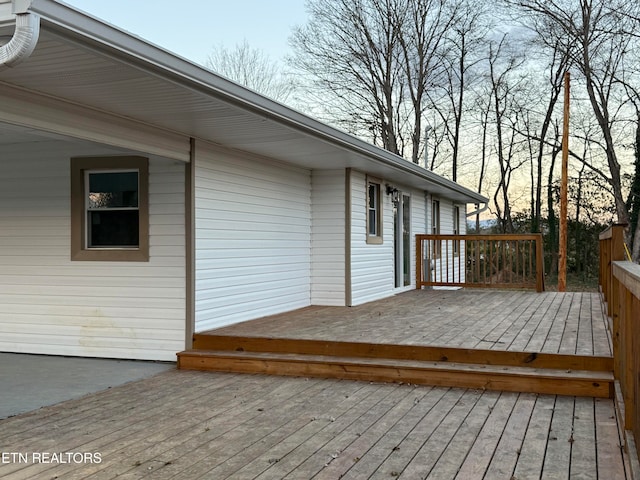 view of deck