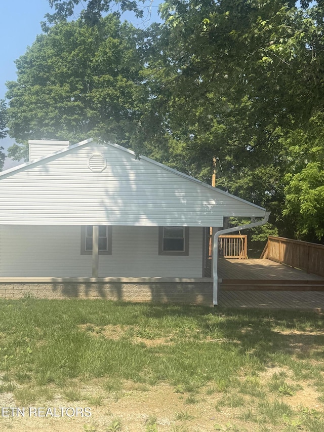 1184 Davis Chapel Rd, Lafollette, TN 37766 - view of home's exterior with a yard
